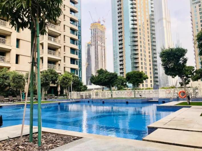 דובאי Nasma Luxury Stays - Fancy Apartment With Balcony Near Burj Khalifa מראה חיצוני תמונה